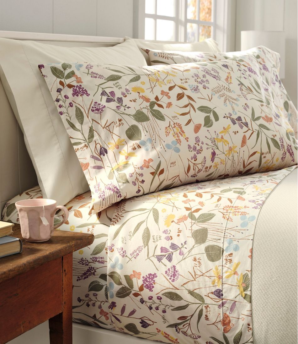 L.L.BeanBirch Floral Percale Sheet Collection