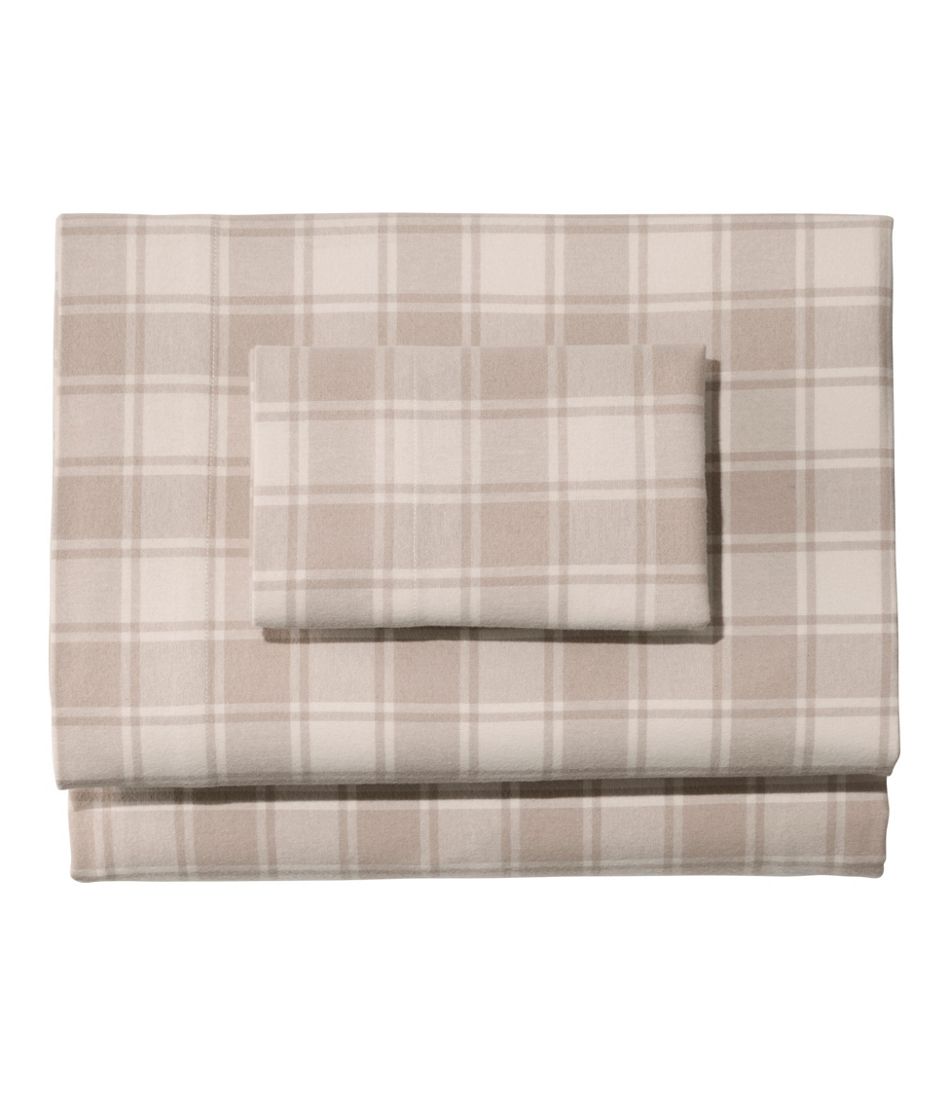 L.L.BeanUltrasoft Comfort Flannel Sheet Set, Check