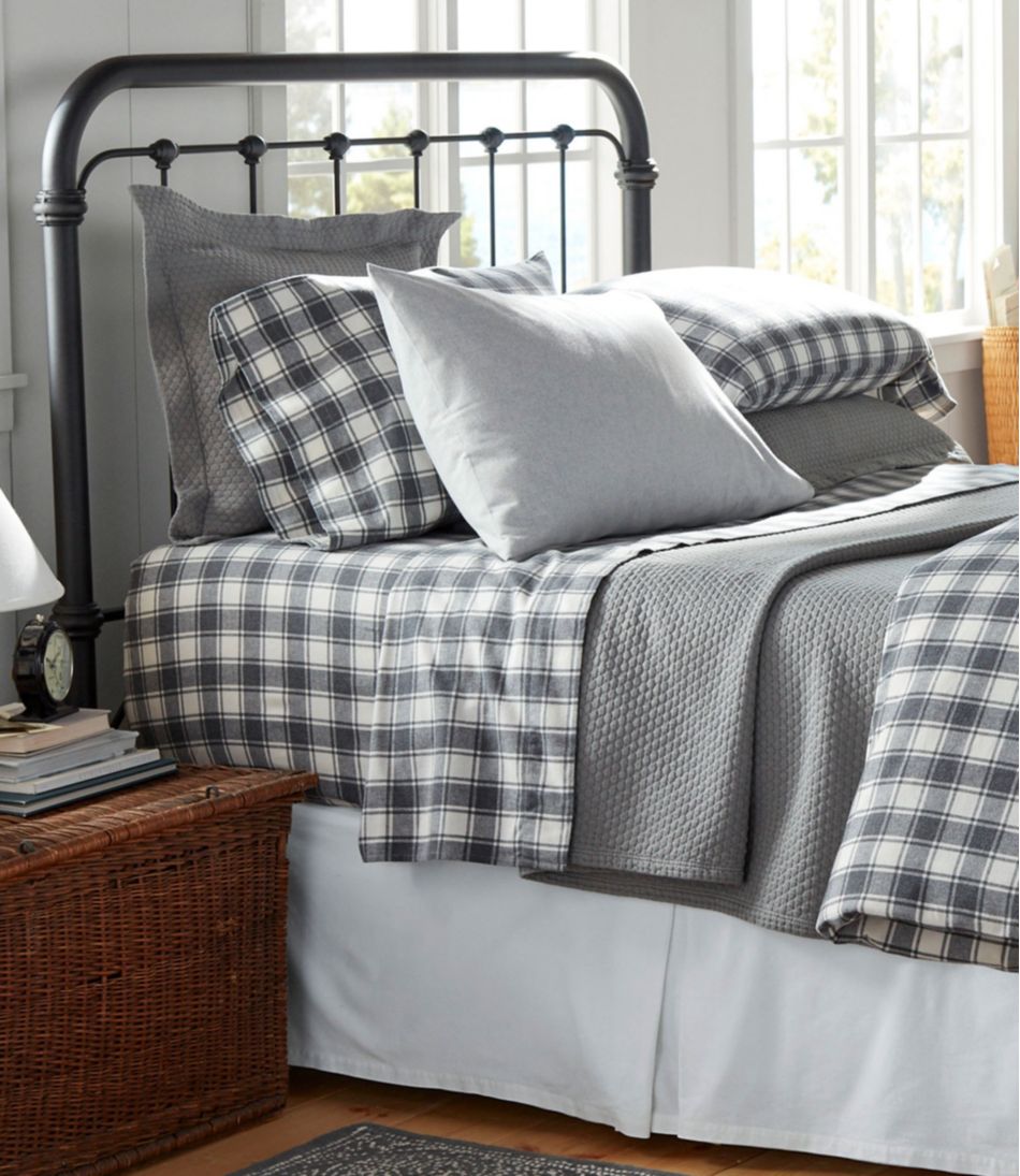 L.L.BeanUltrasoft Comfort Flannel Sheet Set, Check