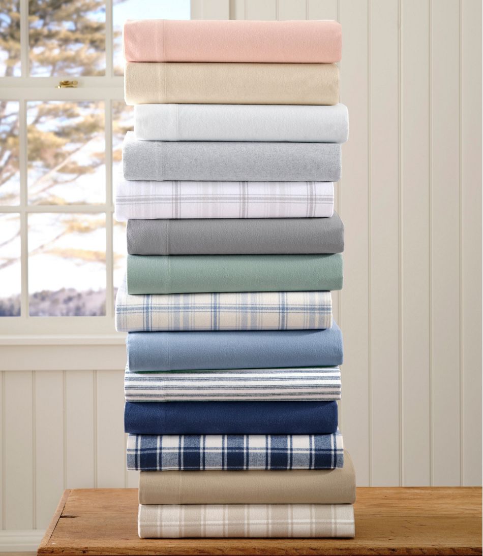 L.L.BeanUltrasoft Comfort Flannel Sheet Set, Check