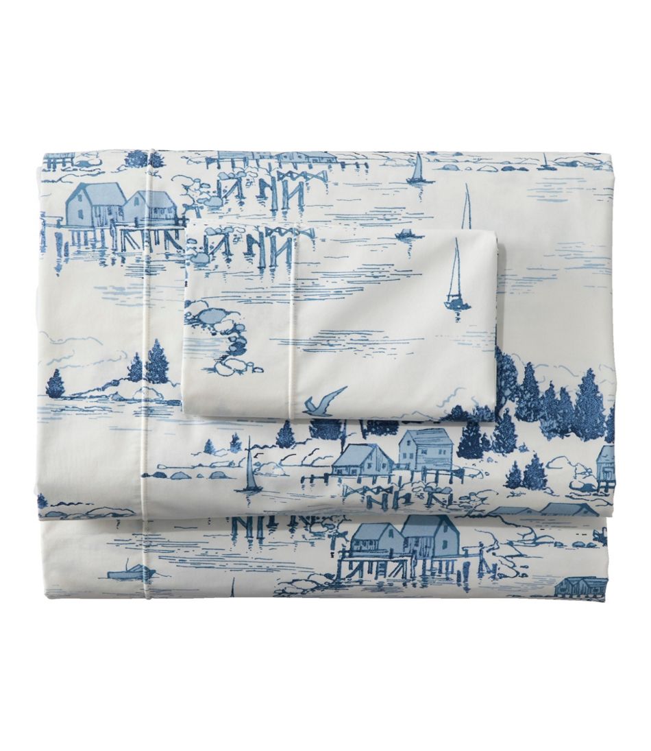 L.L.BeanCoastal Landscape Percale Sheet Collection