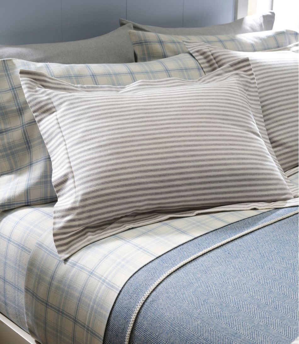 L.L.BeanUltrasoft Comfort Flannel Comforter Cover Collection, Stripe