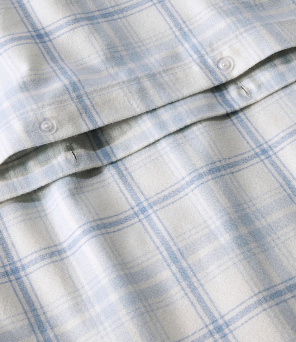 L.L.BeanUltrasoft Comfort Flannel Comforter Cover Collection, Plaid