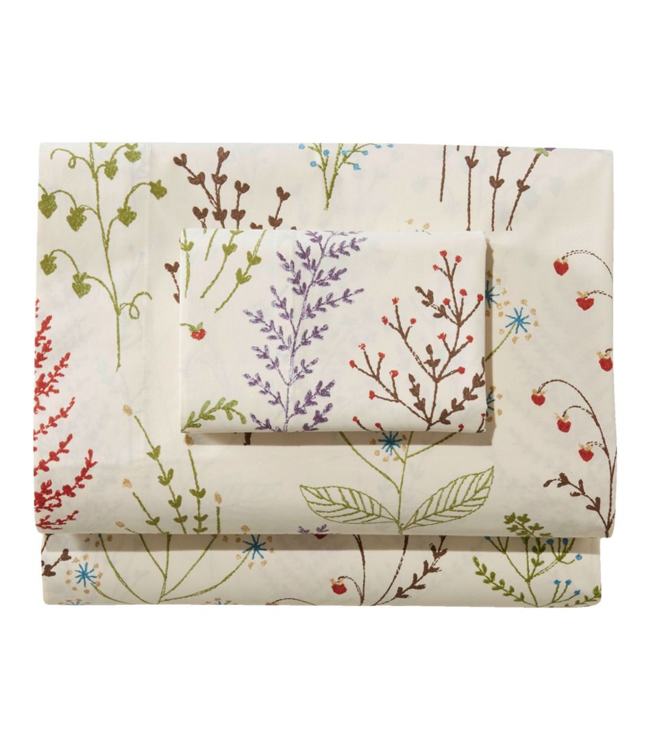 L.L.BeanBotanical Floral Percale Sheet Collection
