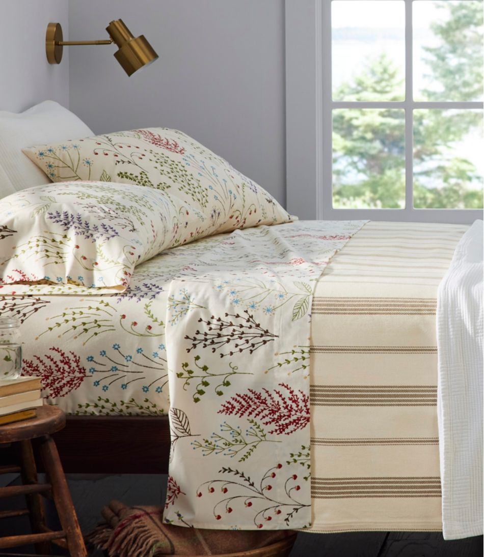 L.L.BeanBotanical Floral Percale Sheet Collection