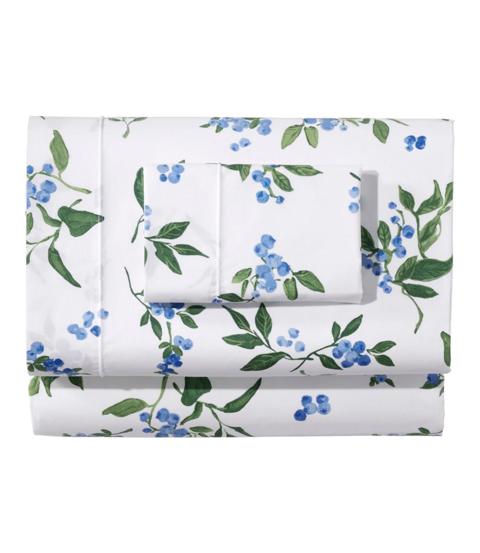 L.L.BeanJess Franks Blueberry Print Percale Sheet Set Collection