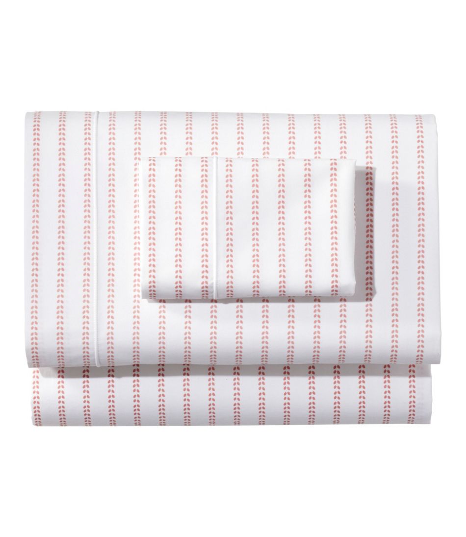 L.L.BeanSunwashed Percale Sheet Collection, Stripe Leaf