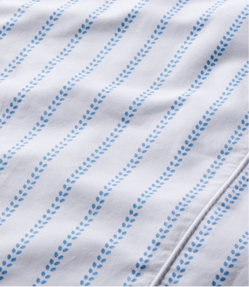 L.L.BeanSunwashed Percale Sheet Collection, Stripe Leaf