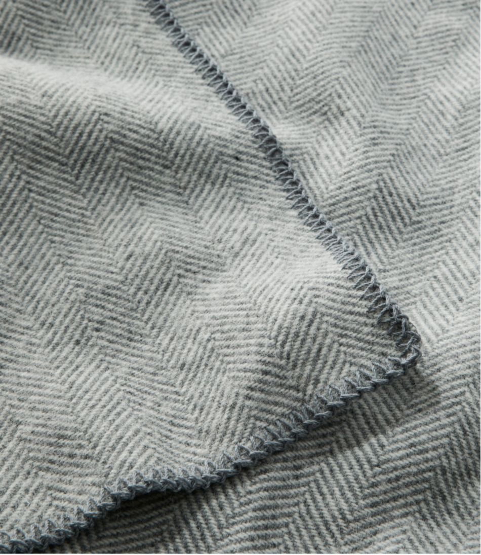L.L.BeanWashable Wool Blanket, Herringbone