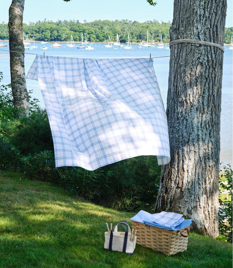 L.L.Bean280-Thread-Count Pima Percale Sheet Collection, Windowpane