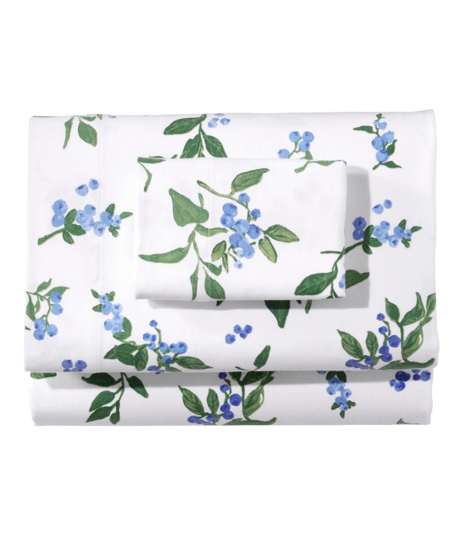 L.L.BeanJess Franks Blueberry Flannel Sheet Collection