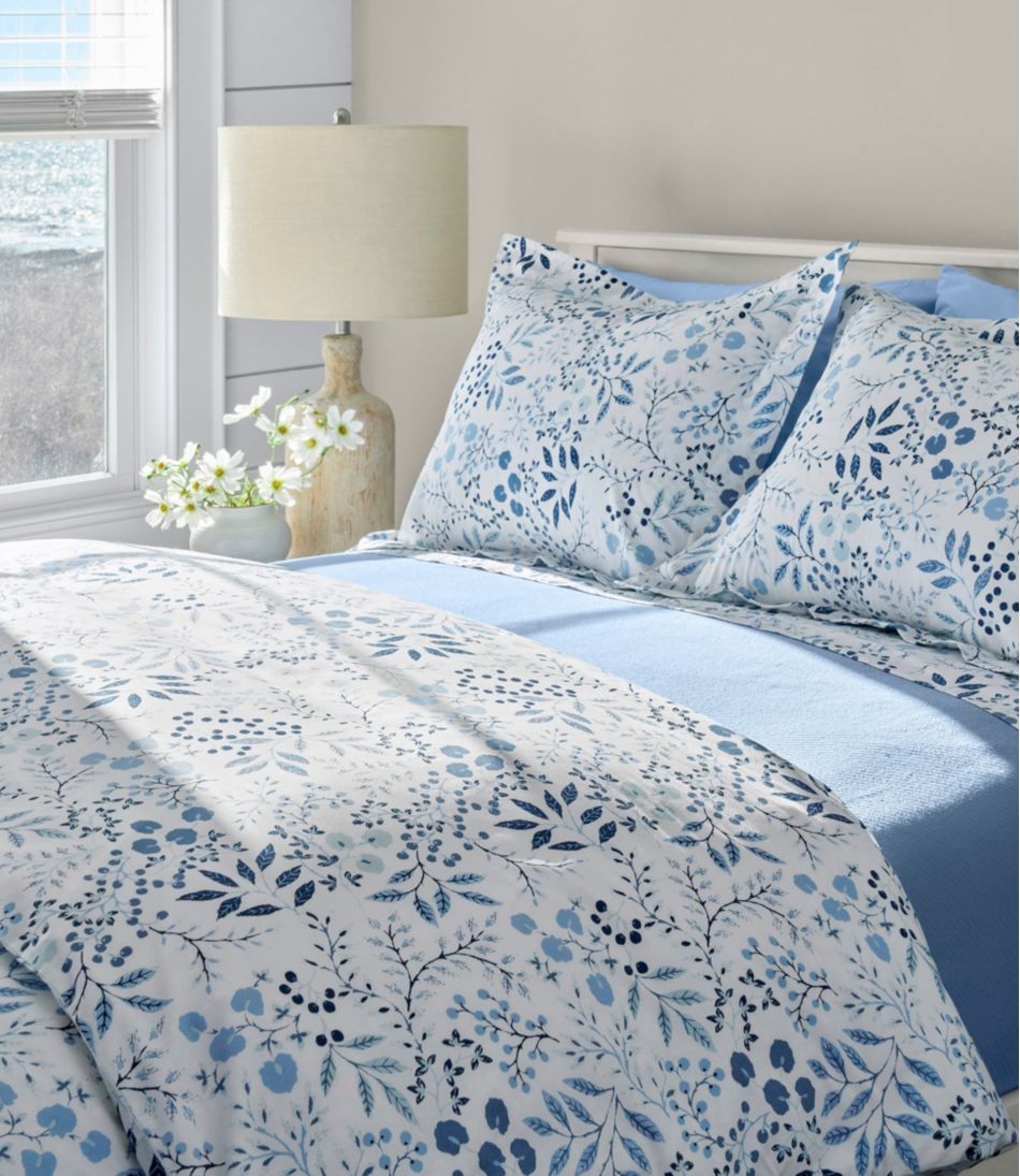 L.L.Bean280-Thread-Count Pima Cotton Percale Comforter Cover Collection, Print