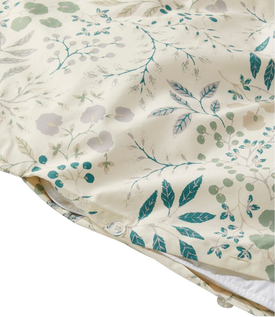 L.L.Bean280-Thread-Count Pima Cotton Percale Comforter Cover Collection, Print