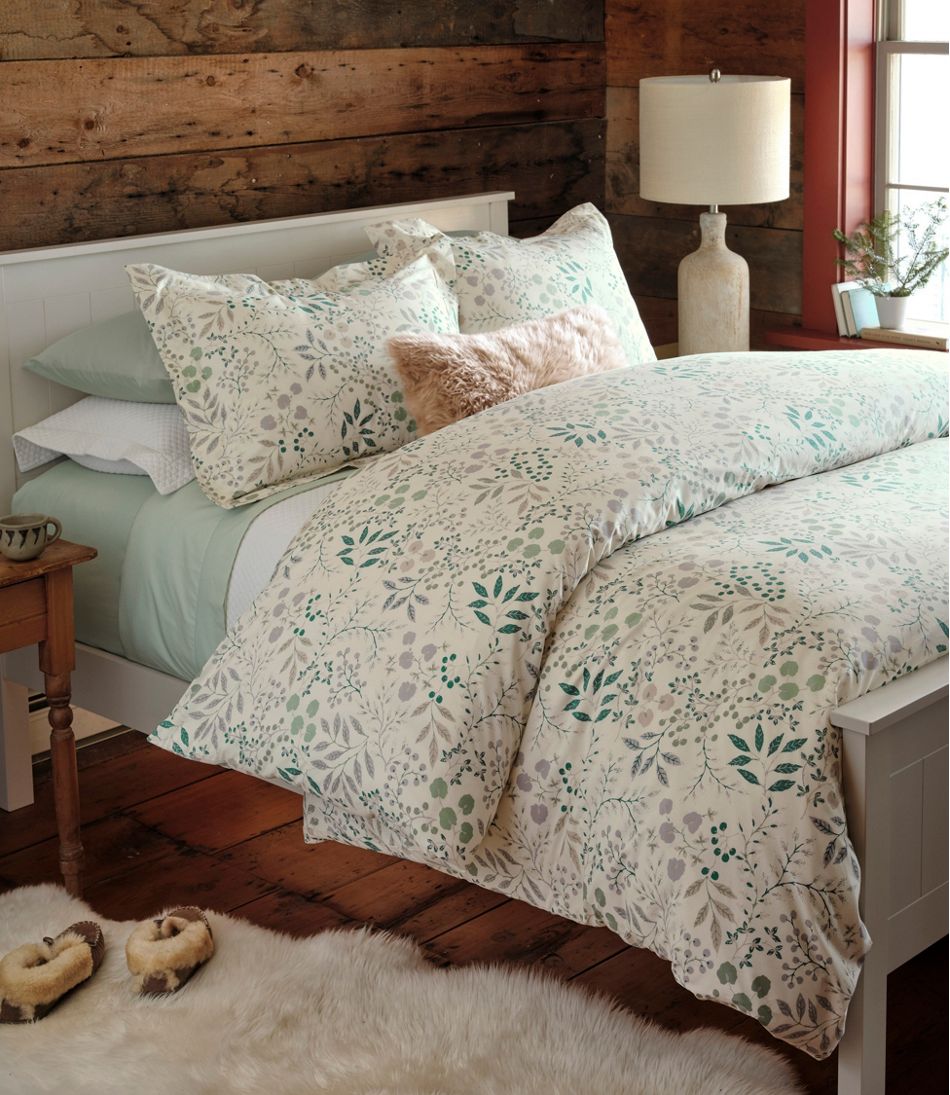L.L.Bean280-Thread-Count Pima Cotton Percale Comforter Cover Collection, Print