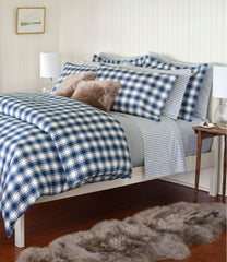 L.L.BeanUltrasoft Comfort Flannel Comforter Cover Collection, Check