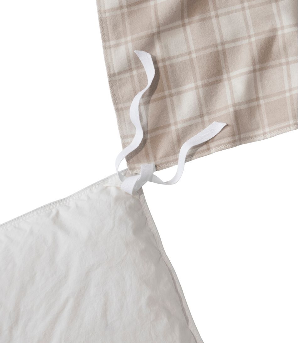 L.L.BeanUltrasoft Comfort Flannel Comforter Cover Collection, Check