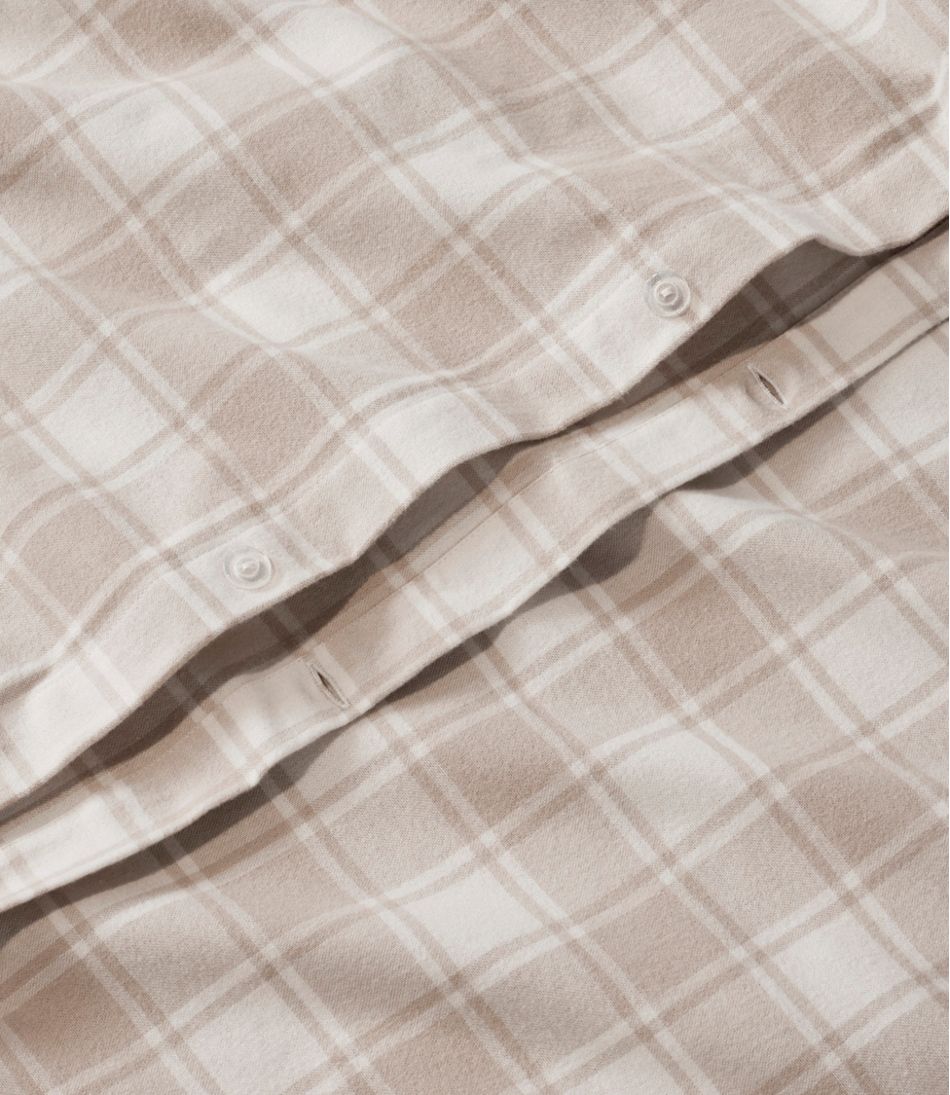 L.L.BeanUltrasoft Comfort Flannel Comforter Cover Collection, Check