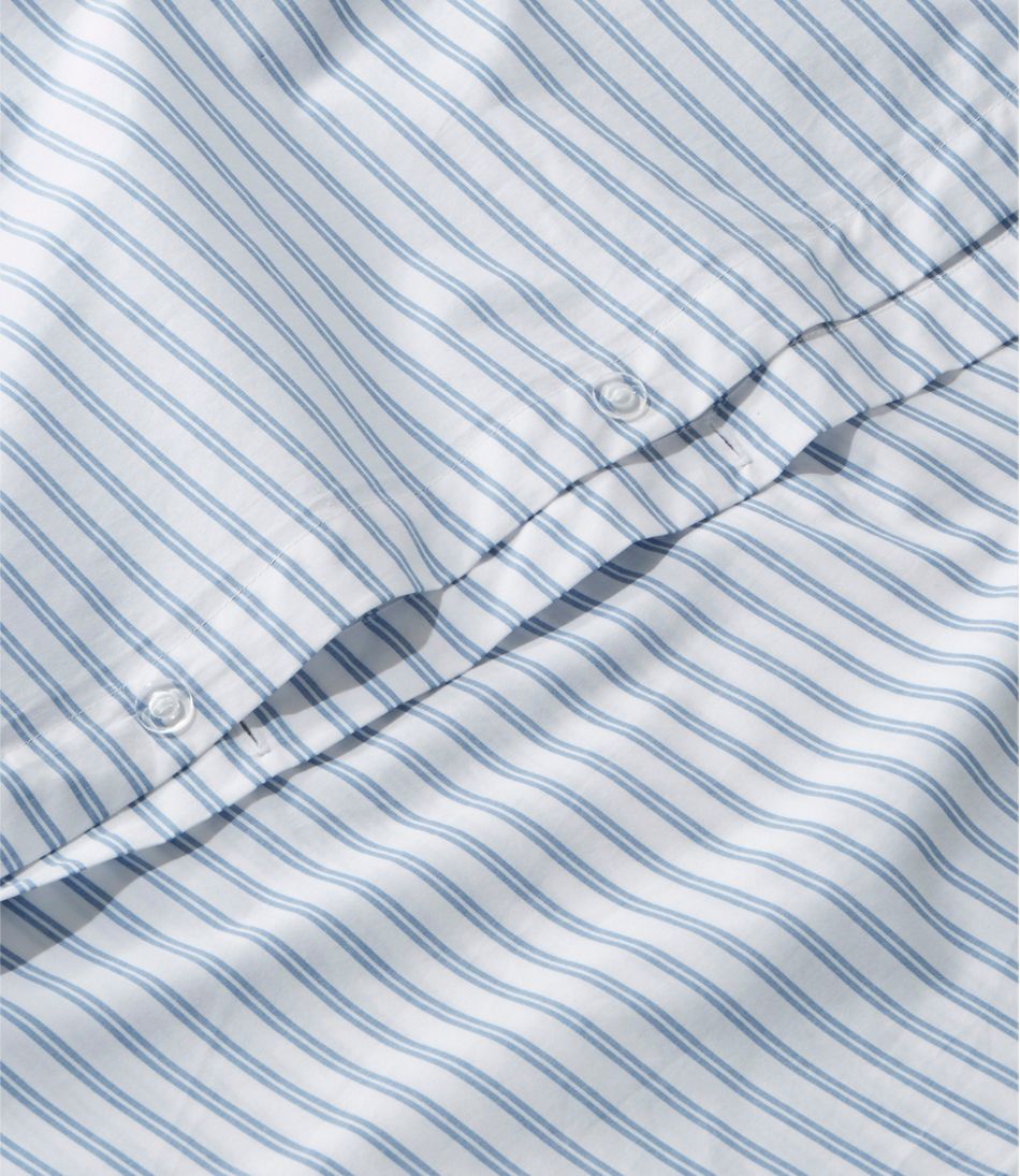 L.L.BeanPremium Egyptian Percale Comforter Cover Collection, Stripe