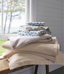 L.L.BeanOrganic Honeycomb Matelassé Bedspread