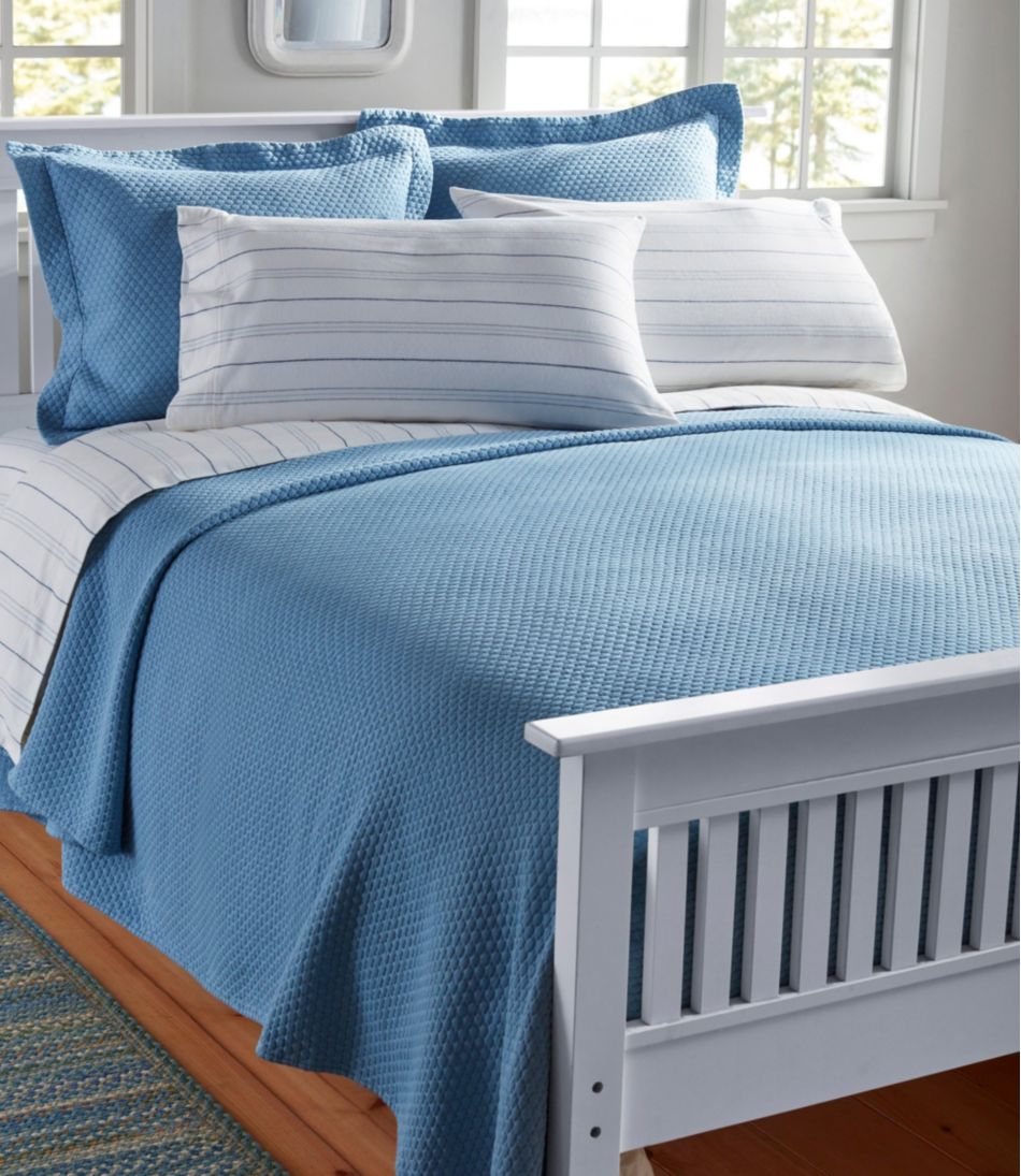 L.L.BeanOrganic Honeycomb Matelassé Bedspread