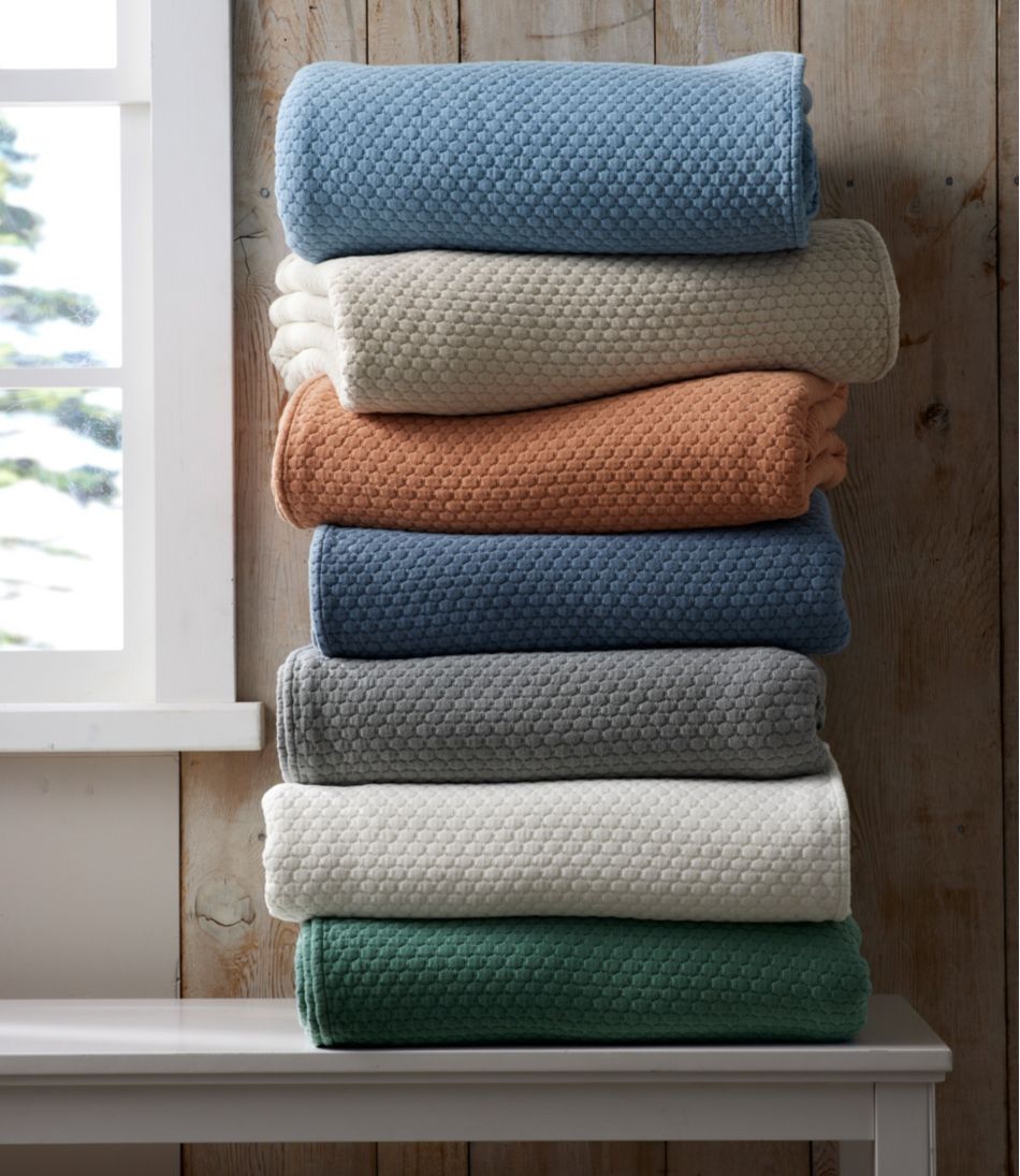 L.L.BeanOrganic Honeycomb Matelassé Bedspread
