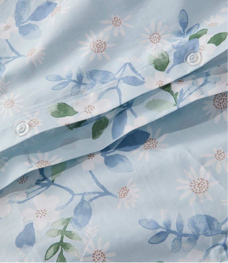 L.L.BeanPremium Egyptian Percale Comforter Cover Collection, Daisy