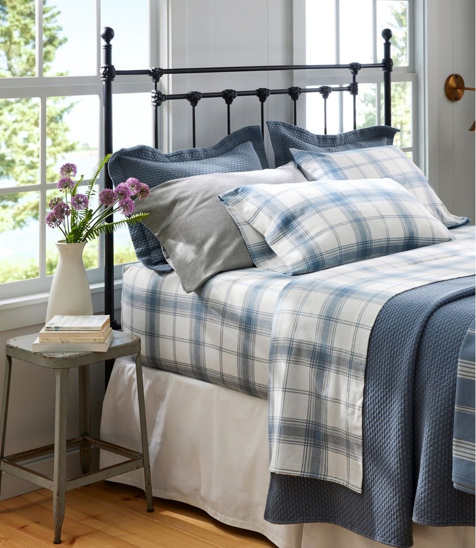 L.L.BeanOrganic Flannel Sheet Collection, Plaid