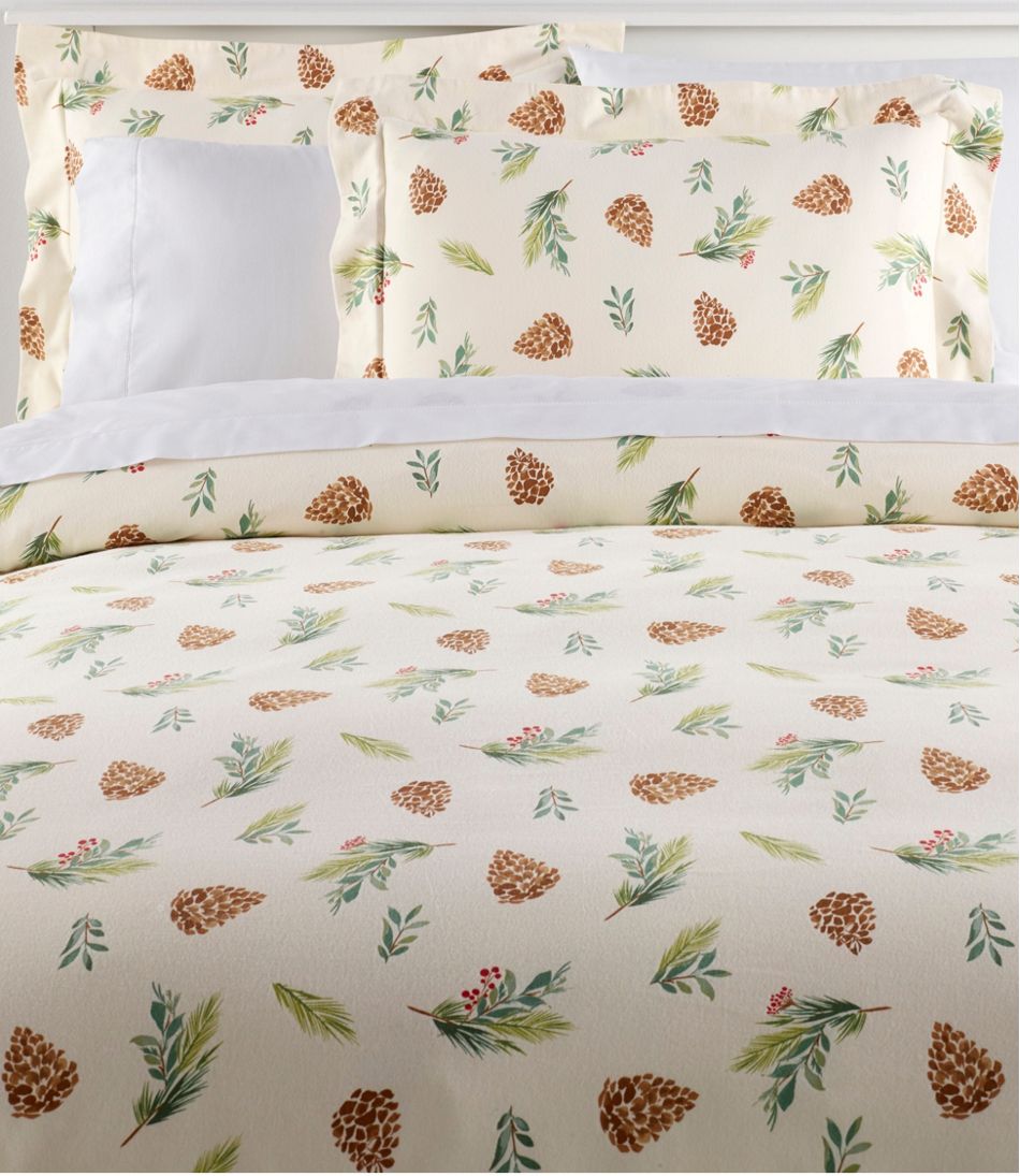 L.L.BeanEvergreen Flannel Comforter Cover Collection