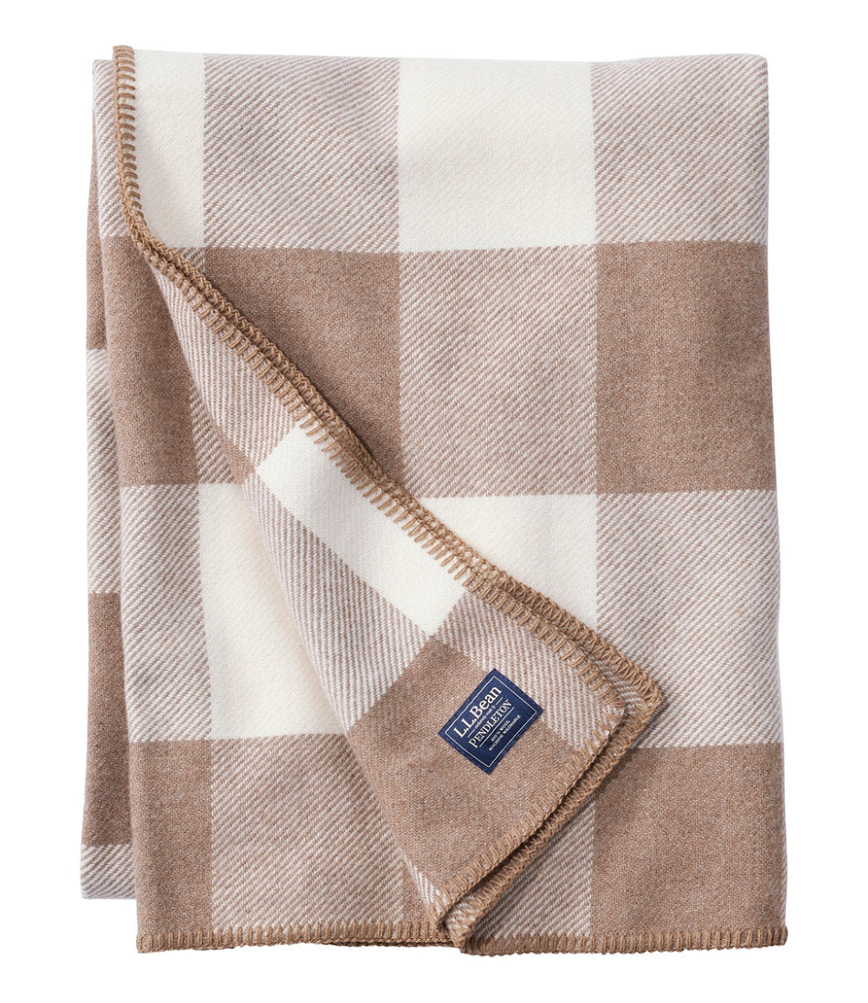 Camel Heather Buffalo Plaid,OS