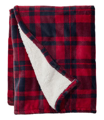 L.L.BeanWicked Plush Sherpa Throw, Plaid