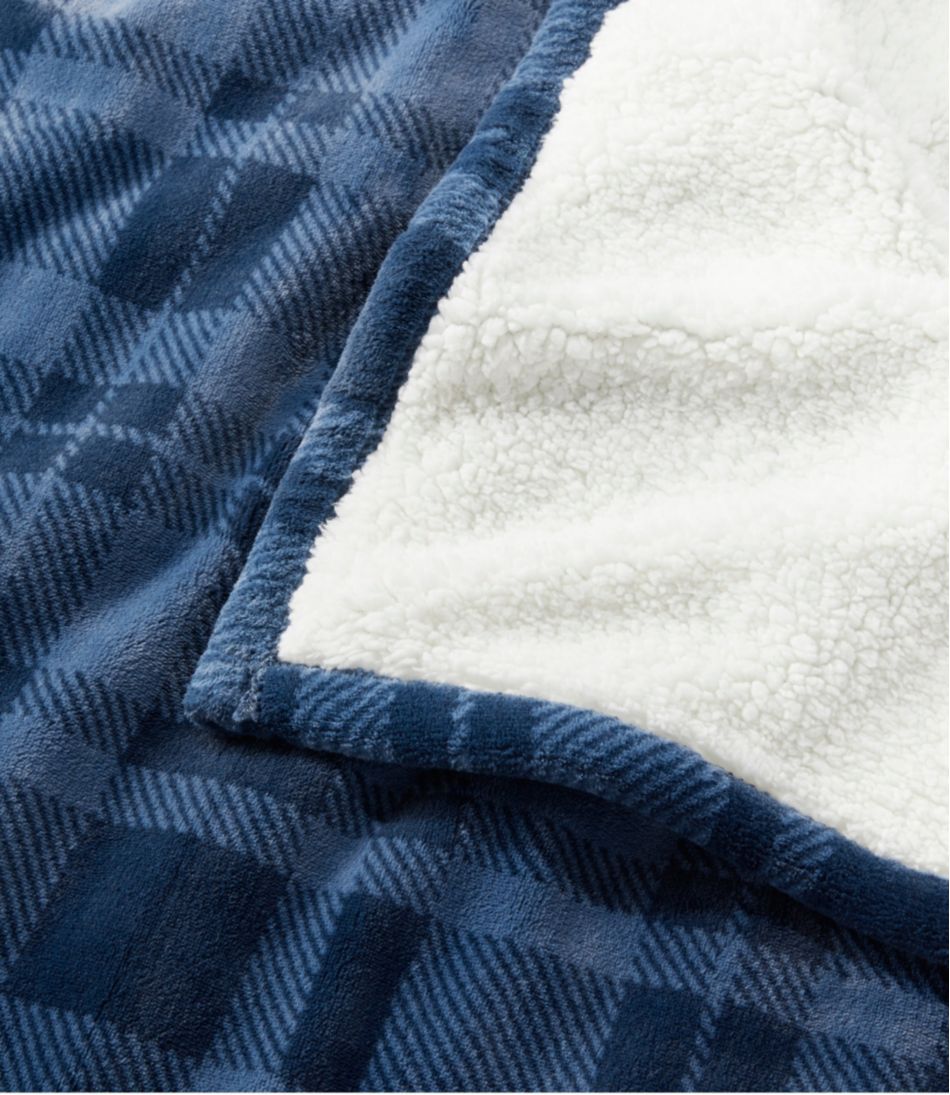 L.L.BeanWicked Plush Sherpa Throw, Plaid