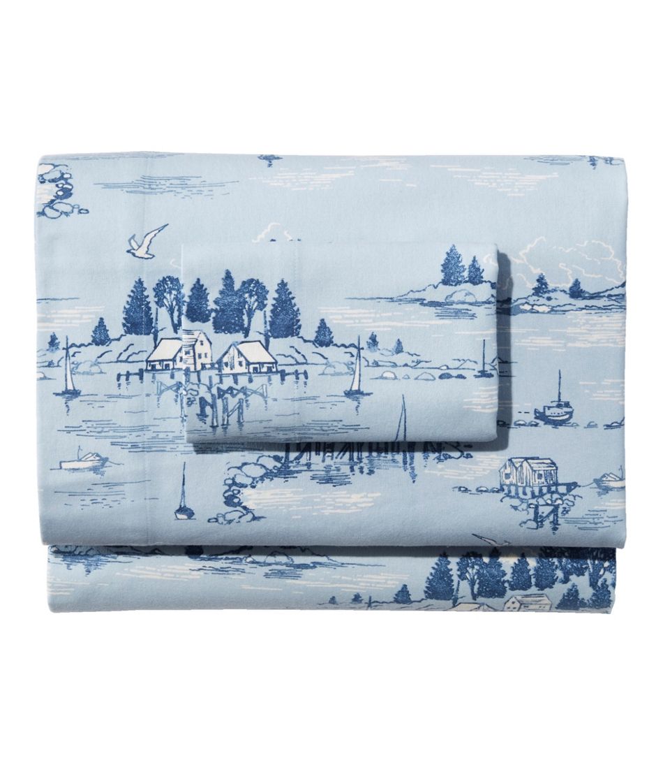 L.L.BeanCoastal Landscape Flannel Sheet Collection