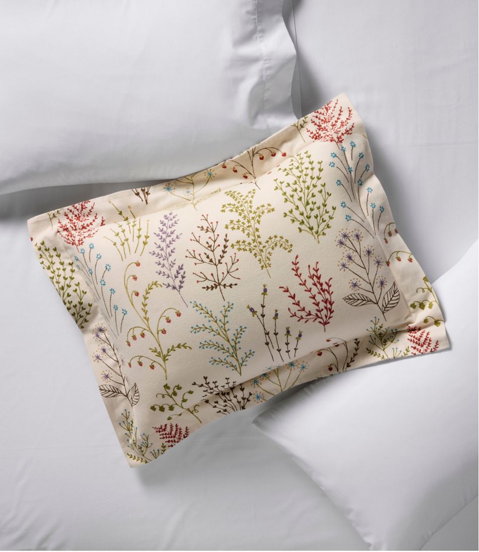 L.L.BeanBotanical Floral Flannel Comforter Cover Collection