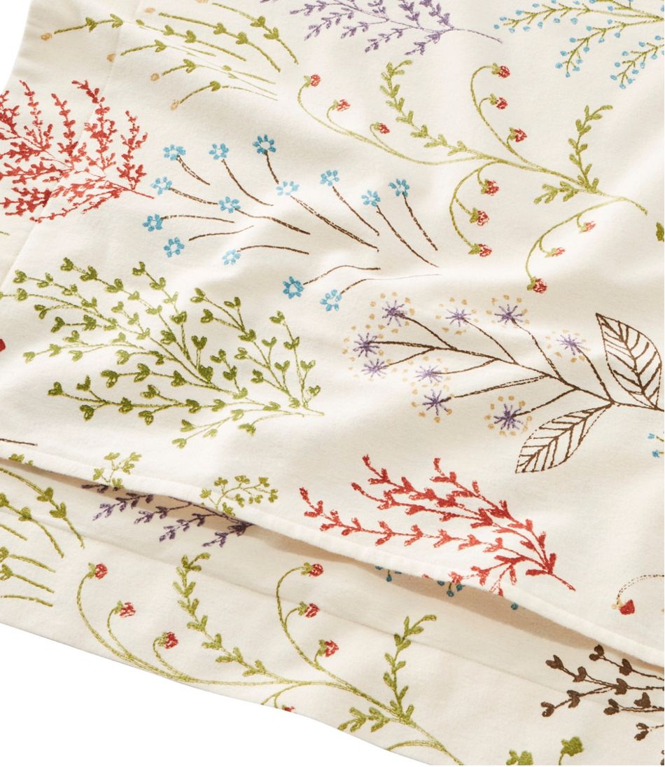L.L.BeanBotanical Floral Flannel Comforter Cover Collection