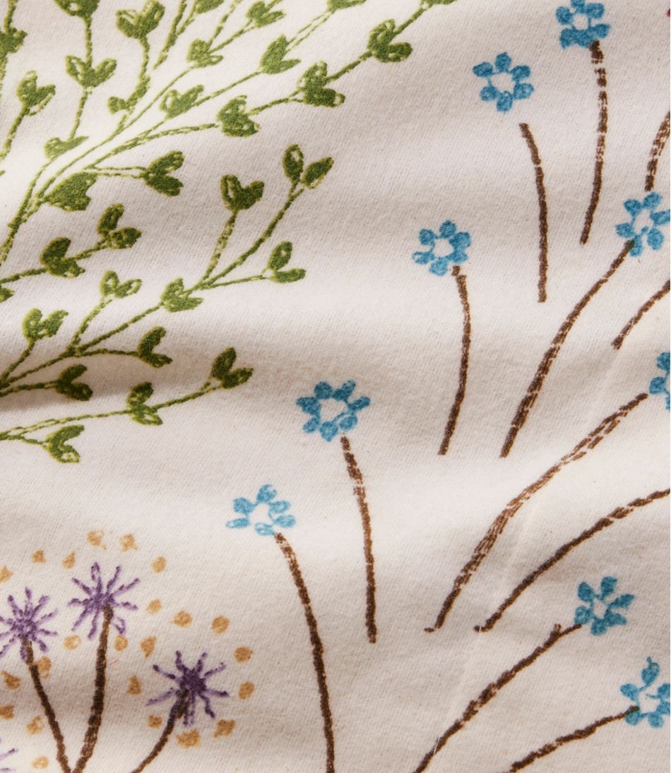 L.L.BeanBotanical Floral Flannel Comforter Cover Collection