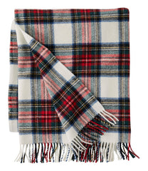 L.L.BeanWashable Wool Throw, Plaid 54" x 60"