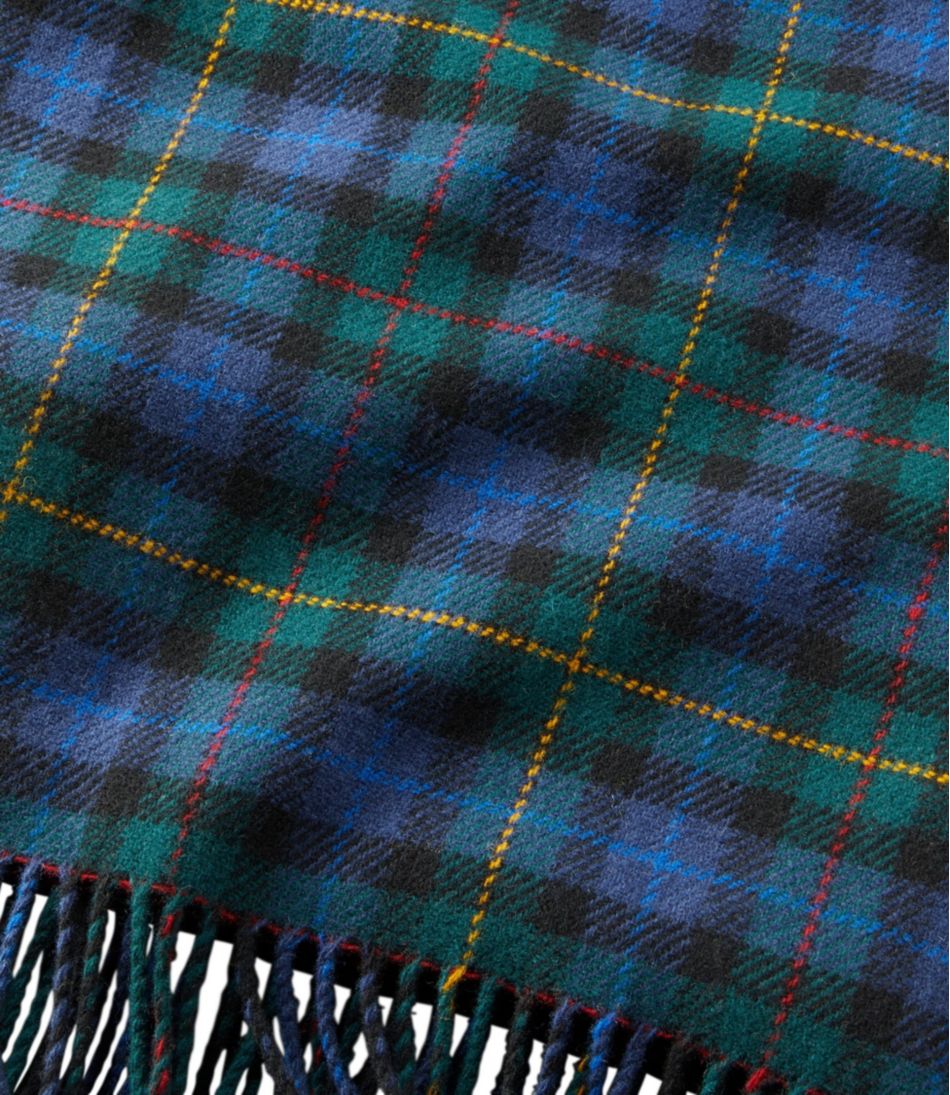 L.L.BeanWashable Wool Throw, Plaid 54" x 60"