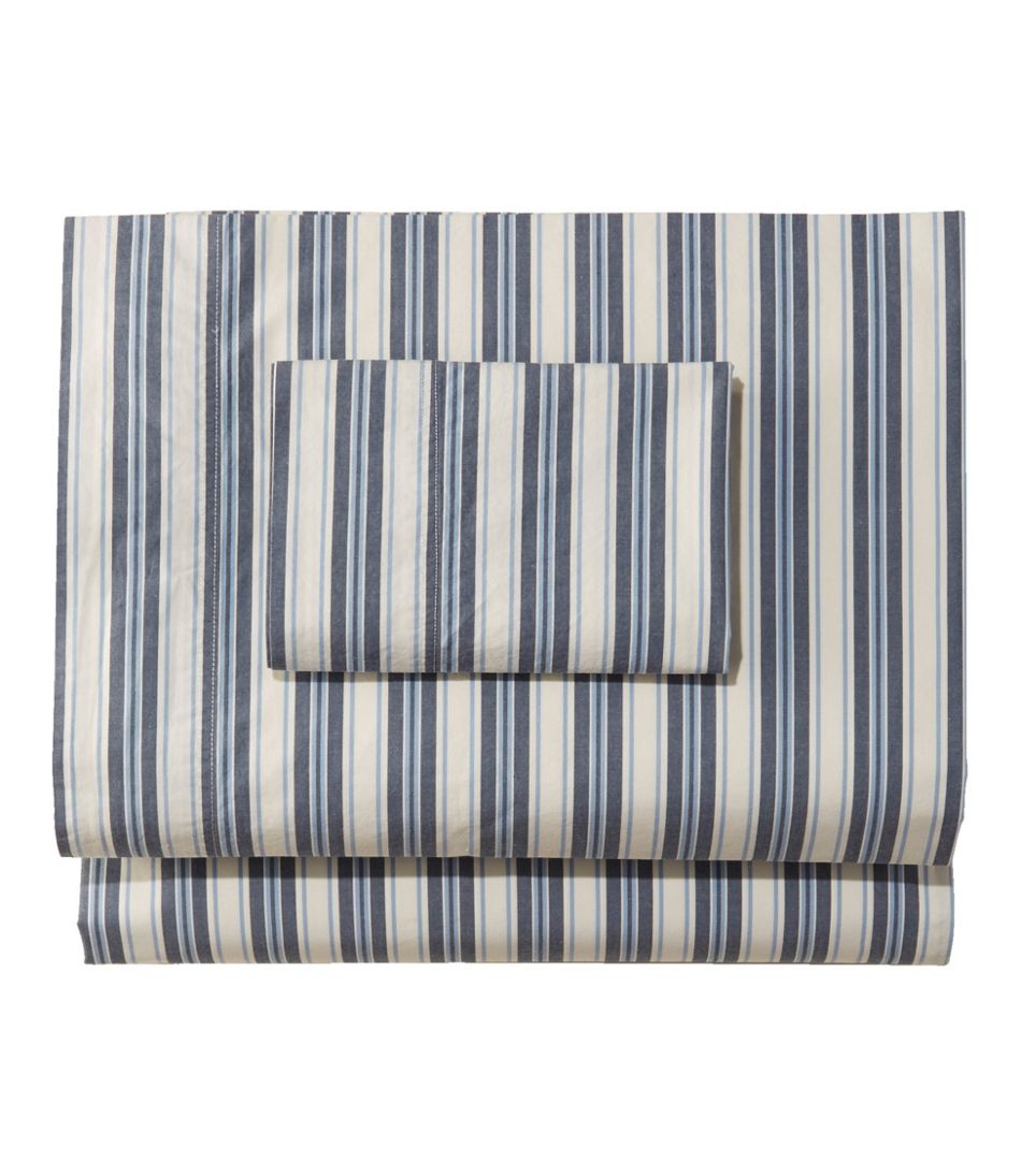 L.L.BeanSunwashed Percale Sheet Collection, Stripe