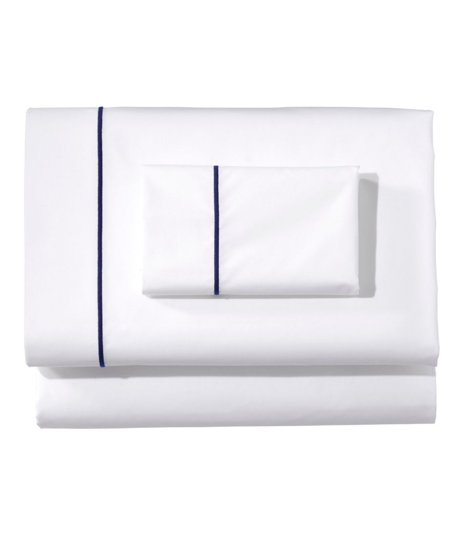L.L.BeanPremium Egyptian Percale Sheet Collection, Satin Stitch