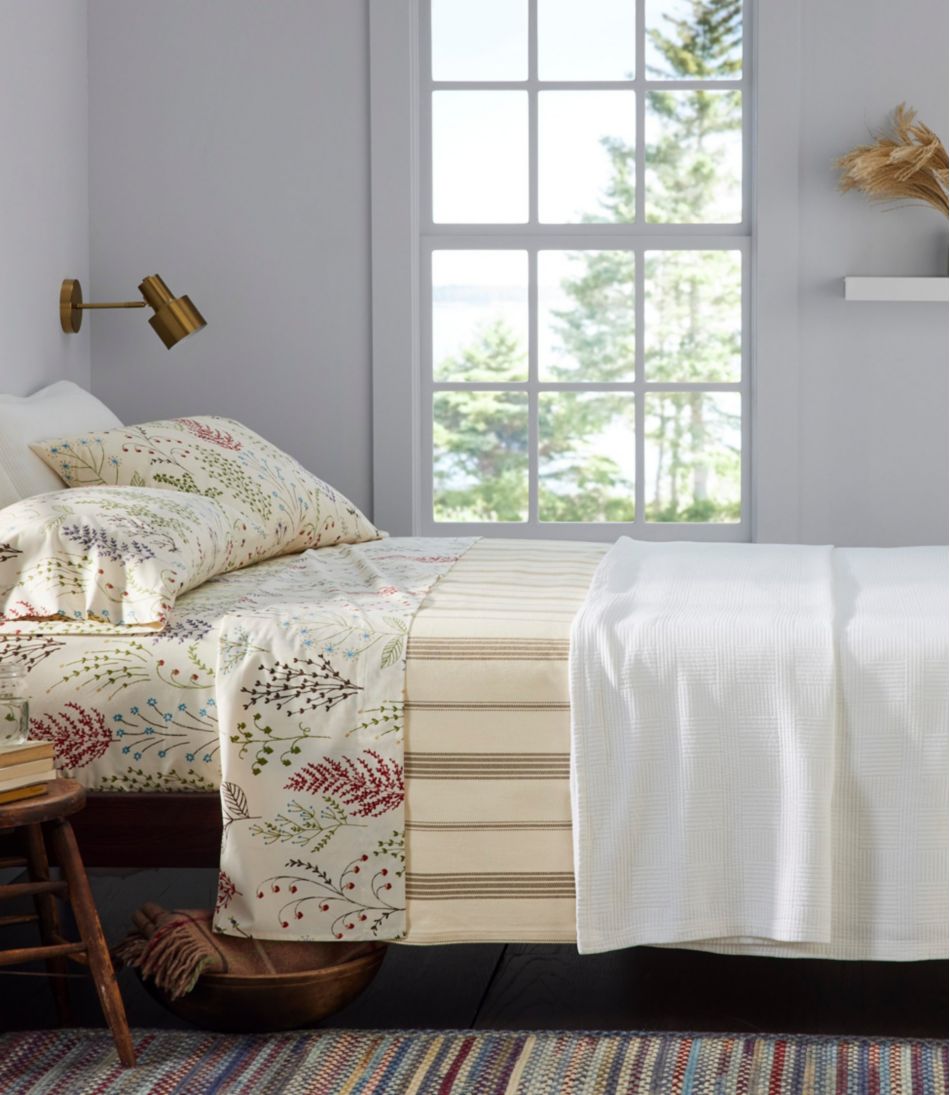 L.L.BeanOrganic Cotton Blanket, Stripe