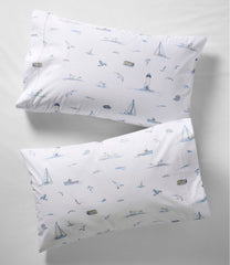 L.L.BeanNautical Boats Percale Sheet Collection