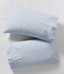 L.L.BeanSunwashed Percale Sheet Collection, Stamped Leaf Print