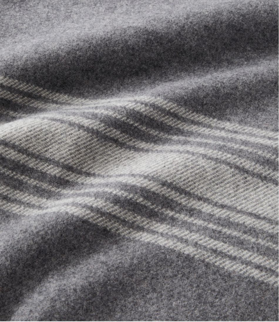 L.L.BeanWashable Wool Throw, Striped