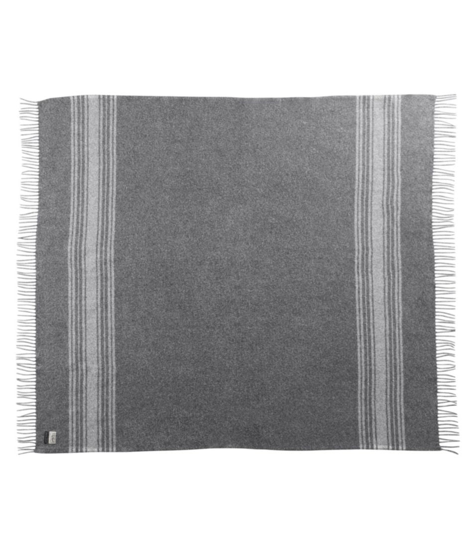 L.L.BeanWashable Wool Throw, Striped