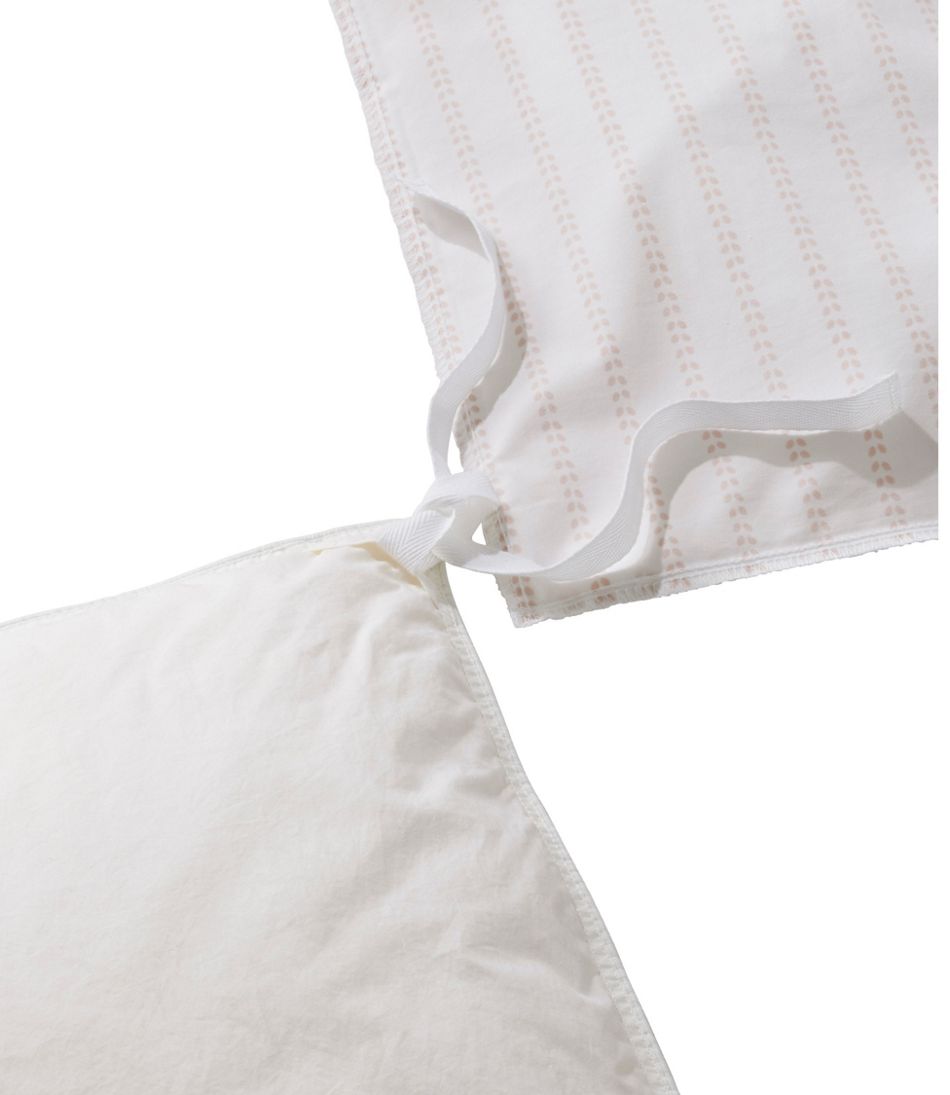 L.L.BeanSunwashed Percale Comforter Cover, Stripe Leaf
