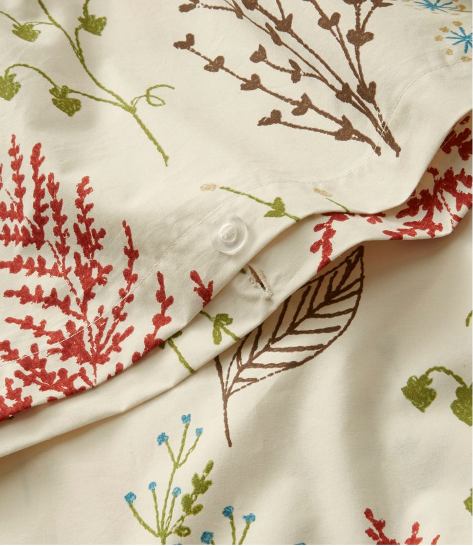 L.L.BeanBotanical Floral Percale Comforter Cover Collection