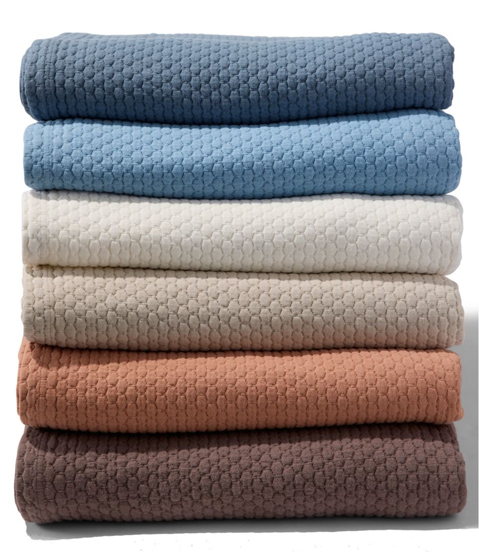 L.L.BeanOrganic Honeycomb Matelassé Coverlet