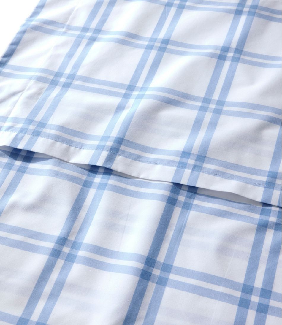 L.L.Bean280-Thread-Count Pima Cotton Percale Comforter Cover Collection, Windowpane