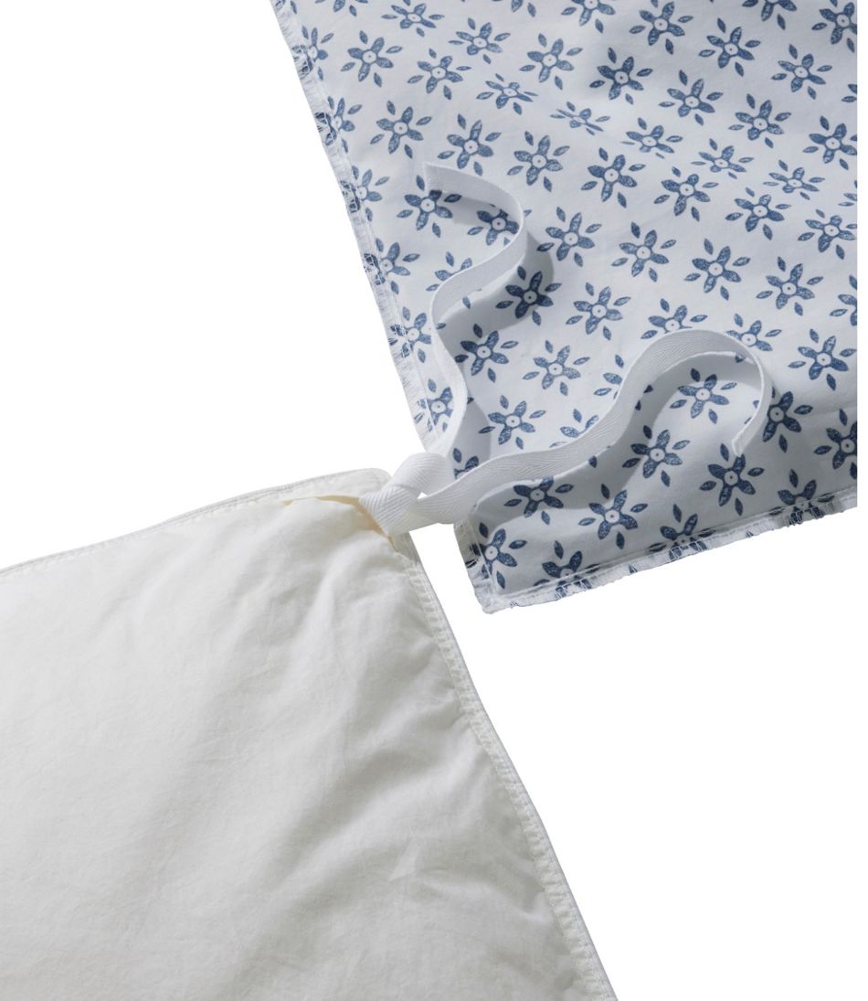 L.L.BeanSunwashed Percale Comforter Cover, Block Floral Print