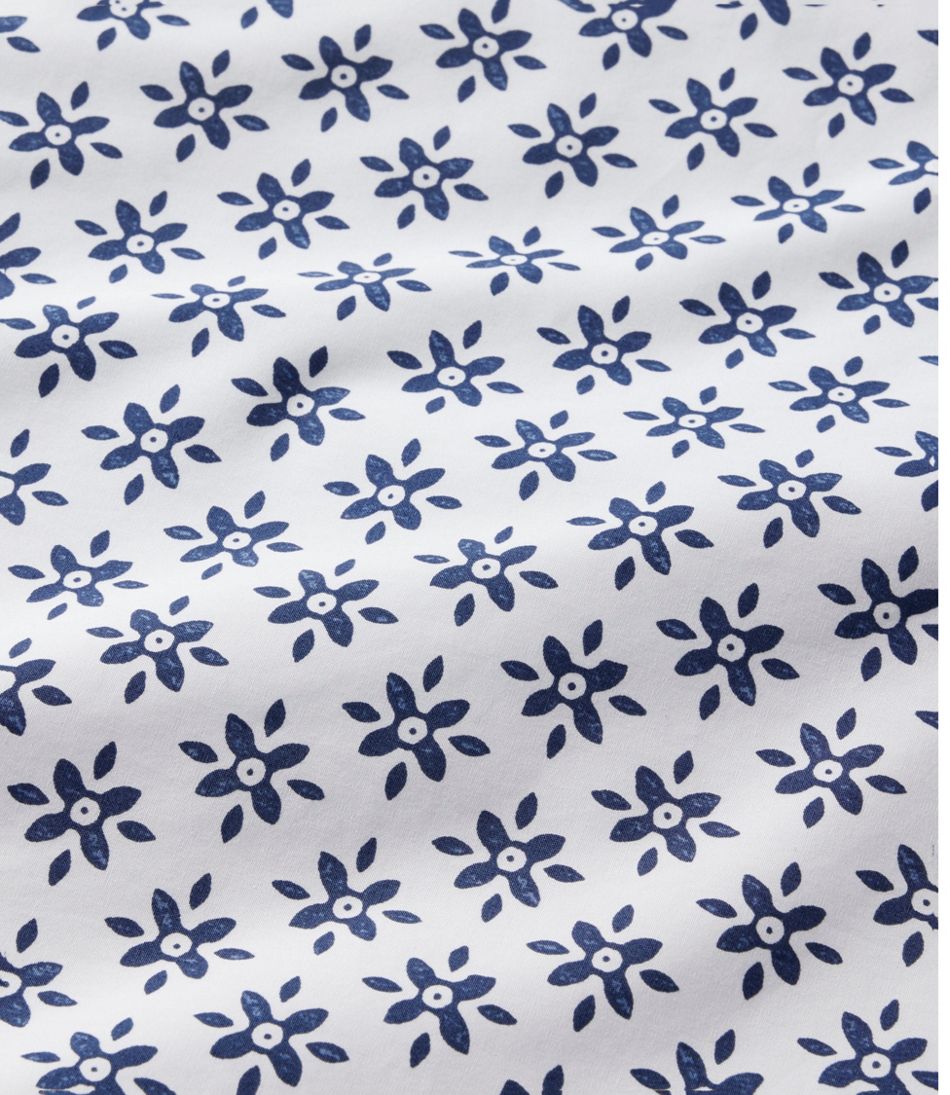 L.L.BeanSunwashed Percale Comforter Cover, Block Floral Print